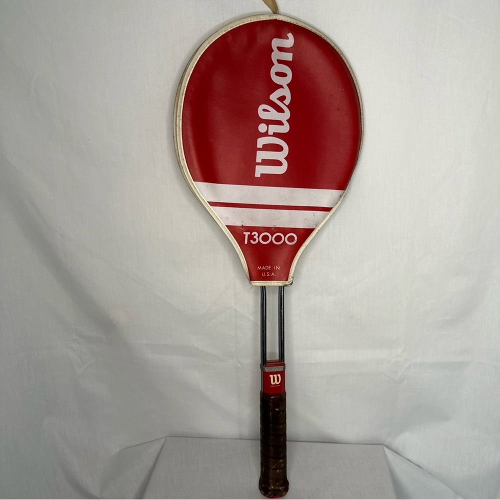 Wilson T3000 Red and White Tennis Racket